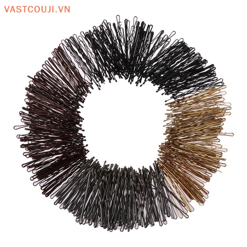 Set 50 Kẹp Tăm Chữ U Màu Vàng Tạo Kiểu Tóc Thời Trang Cho Nữ