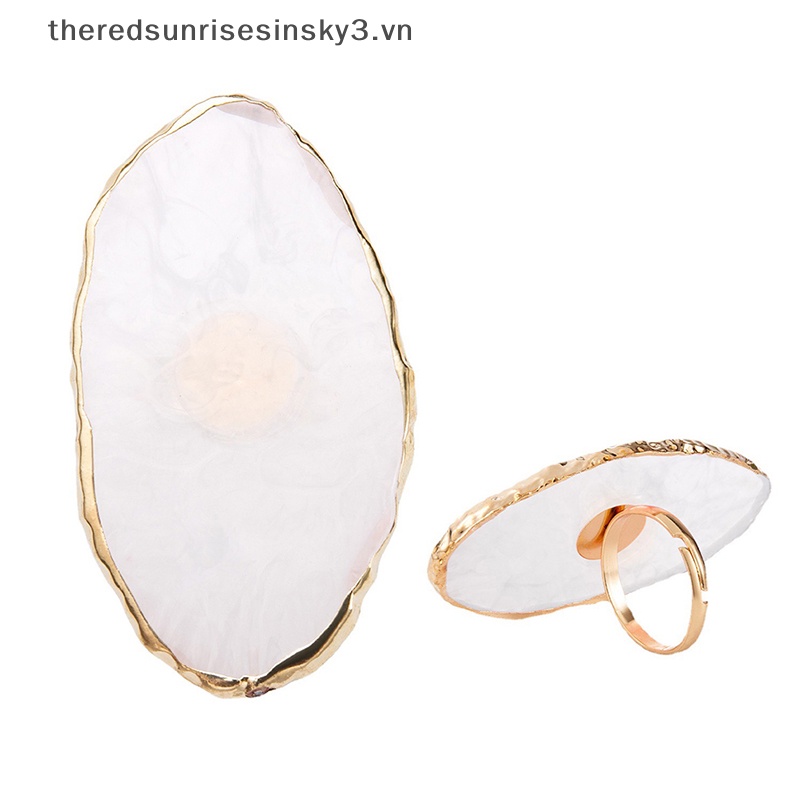 1 Nhẫn Đeo Ngón Tay Bằng Resin Thời Trang DIY