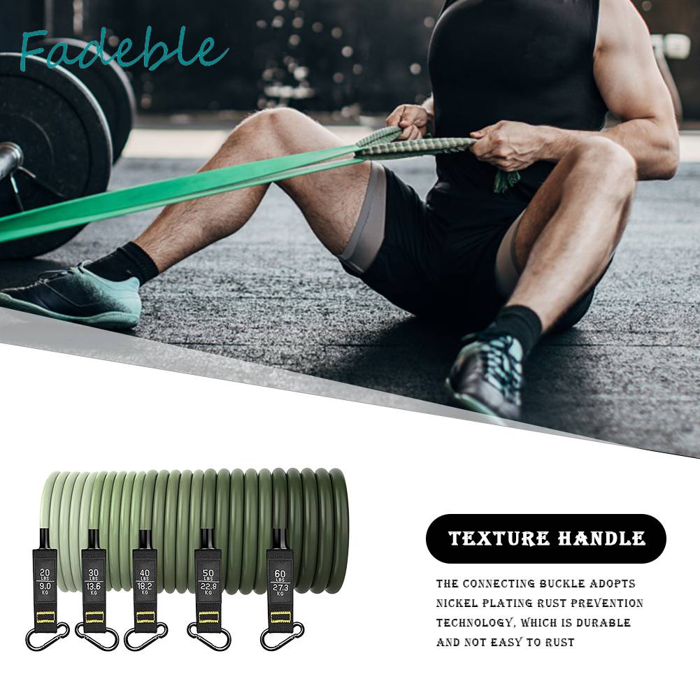 Set 11 Dụng Cụ Dây Kéo Đàn Hồi Hỗ Trợ Tập Thể Hình Chống Trượt