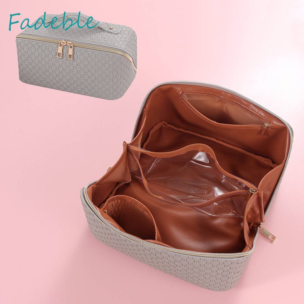 Túi Đựng Mỹ Phẩm Đa Năng Có Khóa Kéo Tiện Dụng Cho Nữ