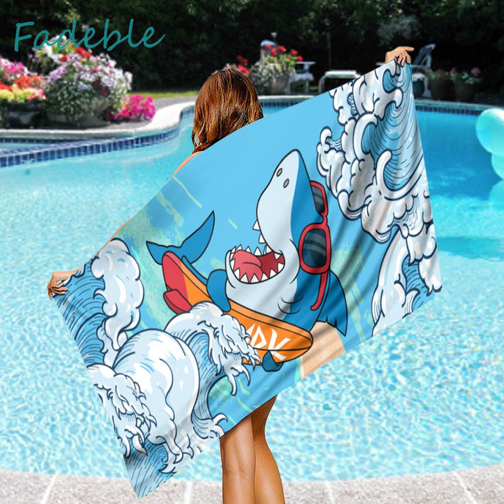 Thảm Tập Yoga / Đi Bơi Nhanh Khô In Họa Tiết Xinh Xắn