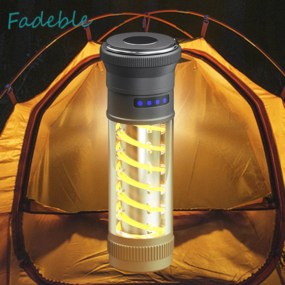 Đèn Cắm Trại Chống Thấm Nước Sạc USB Loại C 10-150LM 1800mAh