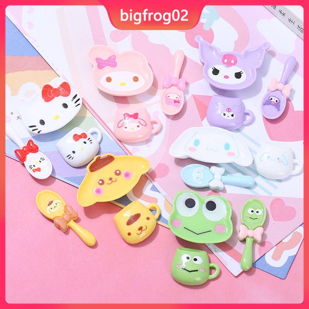 Miếng Dán Trang Trí Điện Thoại Hình Chiếc Cốc / Muỗng / Tai Nghe Hoạt Hình Dễ Thương DIY