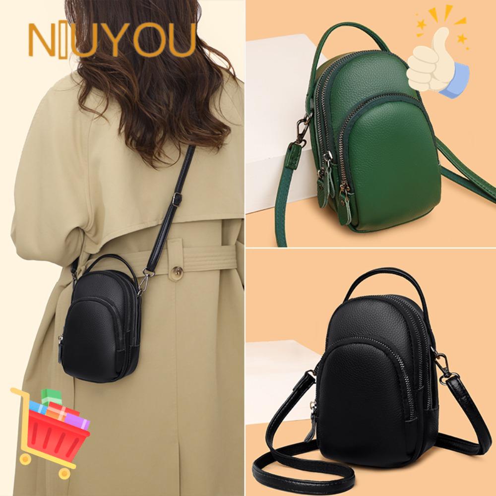 NIUYOU Túi Đeo Chéo Mini Ba Ngăn Thời Trang Sành Điệu Dành Cho Nữ