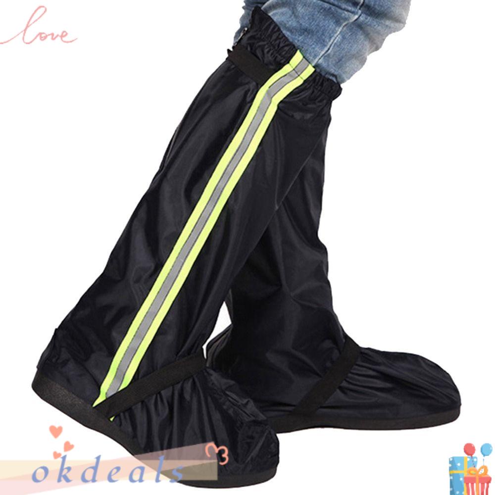 OKDEALS Vỏ Bọc Giày Đi Mưa Chống Trượt Có Dây Kéo Tái Sử Dụng Tiện Lợi