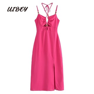 Đầm hai dây UIBEY 67221 thiết kế khoét lỗ gợi cảm