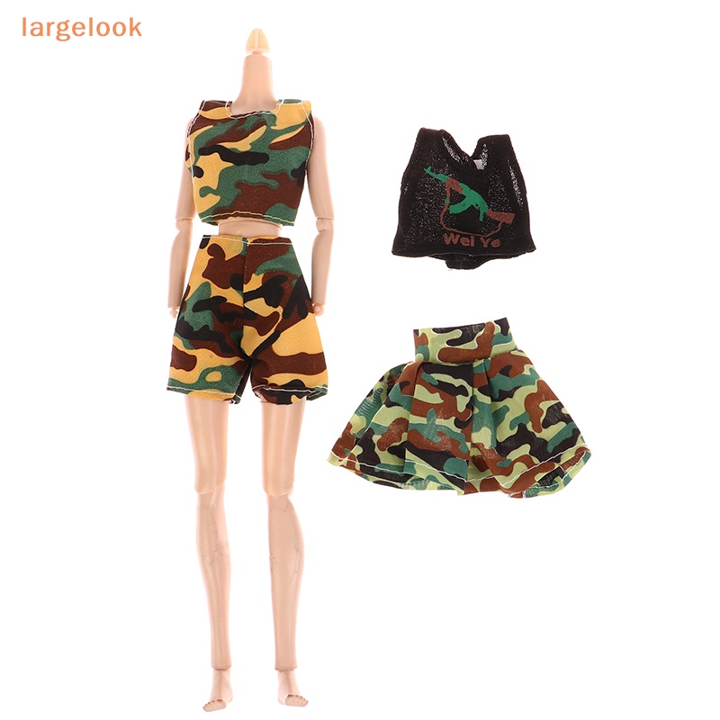 Bộ Đồ Họa Tiết Rằn Ri Cho Búp Bê 30cm