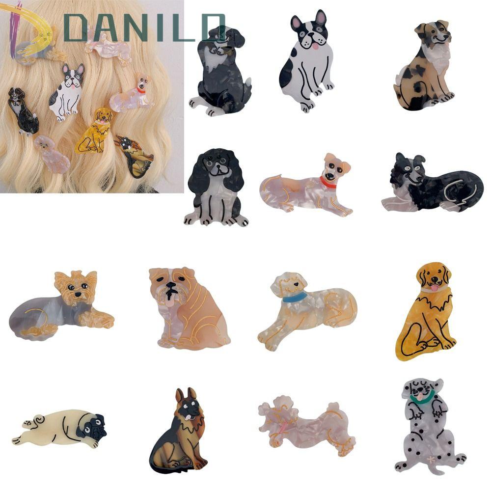 DANILO Kẹp Tóc Hình Cún Poodle / Chó Poodle / Vịt Phong Cách Hàn Quốc Cho Bé Gái