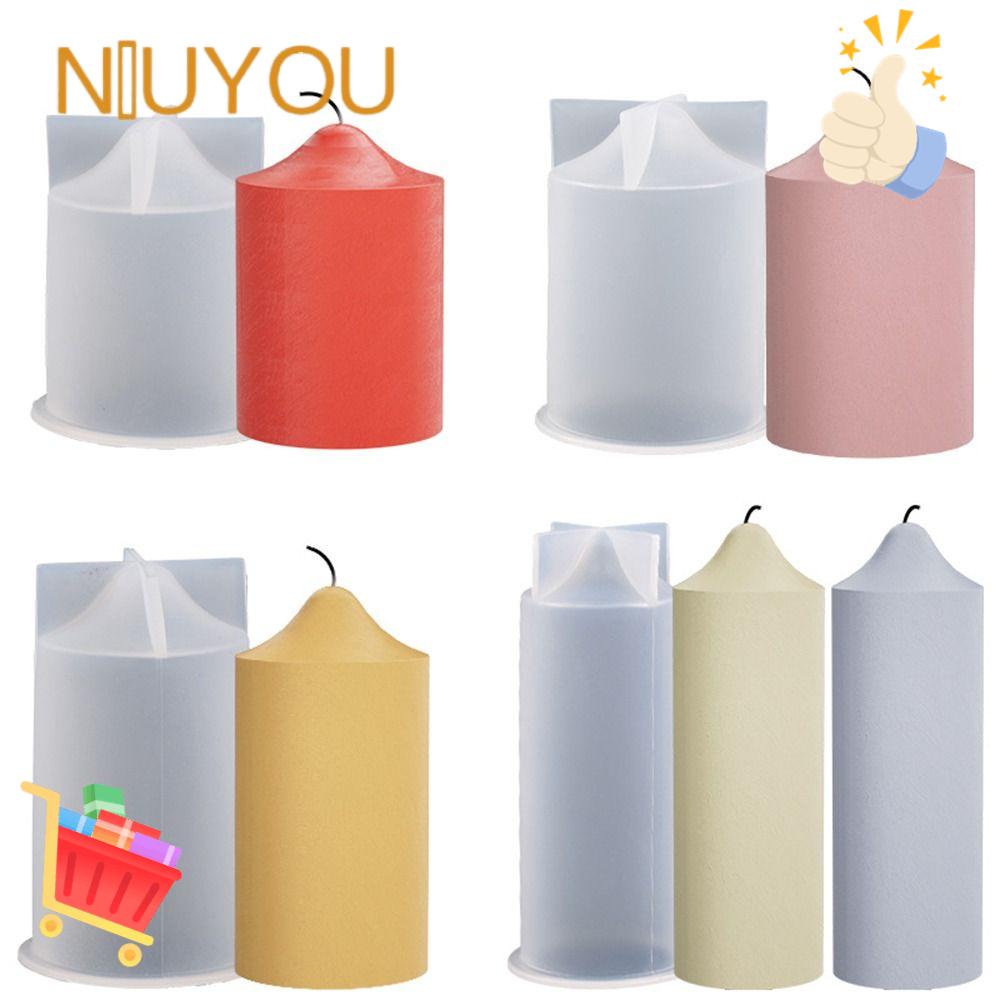 NIUYOU Khuôn Làm Nến Handmade Hình Trụ Bằng Nhựa Resin