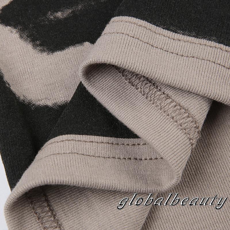 Áo Croptop Không Tay In Họa Tiết Chân Dung Trừu Tượng Thời Trang Mùa Hè Cho Nữ