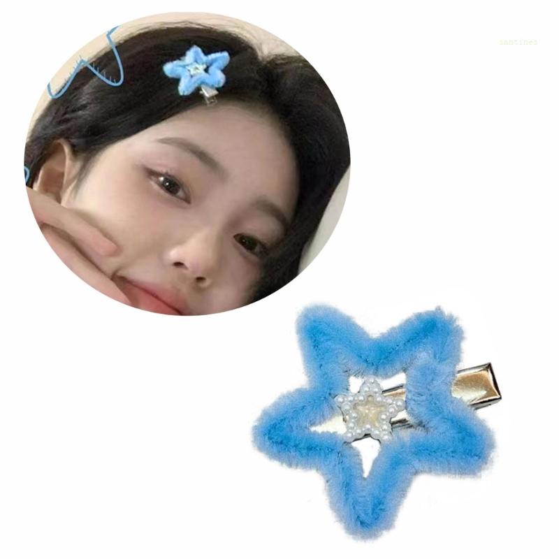 Kẹp Tóc Ngôi Sao Năm Cánh Phong Cách Y2K Bắt Mắt Cho Nữ