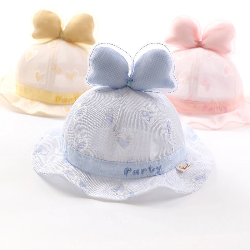 Mũ Tai Bèo Đính Nơ Màu Sắc Tươi Tắn Cho Bé Gái