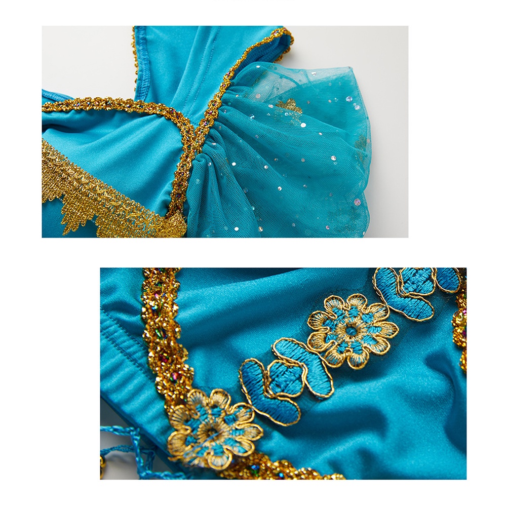 Đầm Hóa Trang Công Chúa Jasmine Trong Aladdin Xinh Xắn Cho Bé Gái