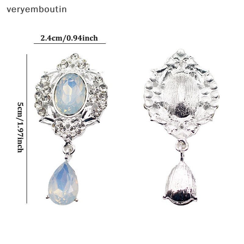 Ghim Cài Áo Hợp Kim 24 * 50mm Hình Ly Rượu Đính Đá Trang Trí