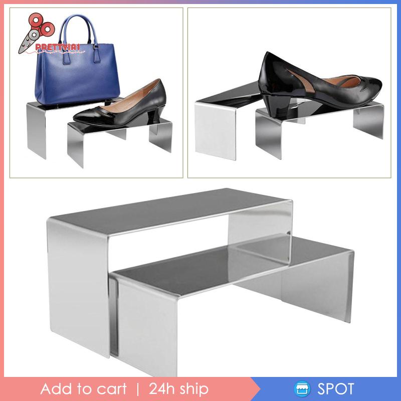 Bộ 2 Giá Đỡ Trưng Bày Giày Dép / Túi Xách Tiện Dụng