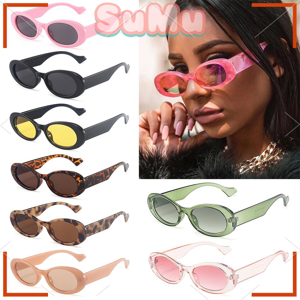 SUMU Kính Mát Hình Oval Nhỏ Chống Tia UV400 Màu Sắc Đa Dạng Cho Nữ