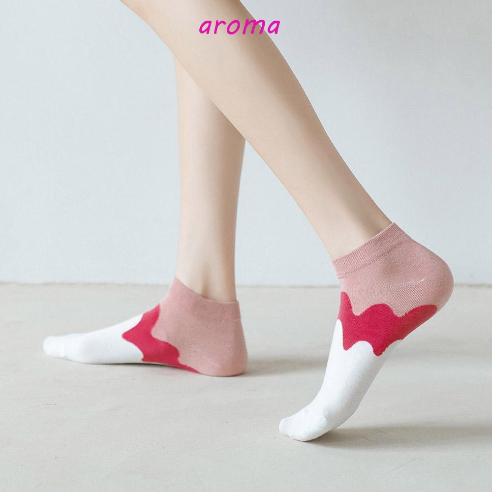 AROMA Vớ Màu Gradient Thời Trang Giữ Ấm Cho Nữ
