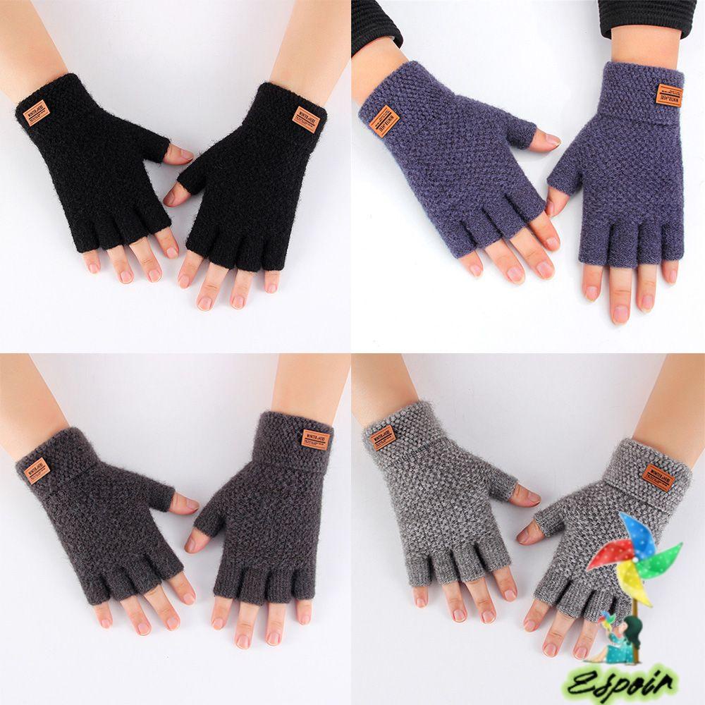 ESPO Găng Tay Lái Xe Hở Ngón Co Giãn Giữ Ấm