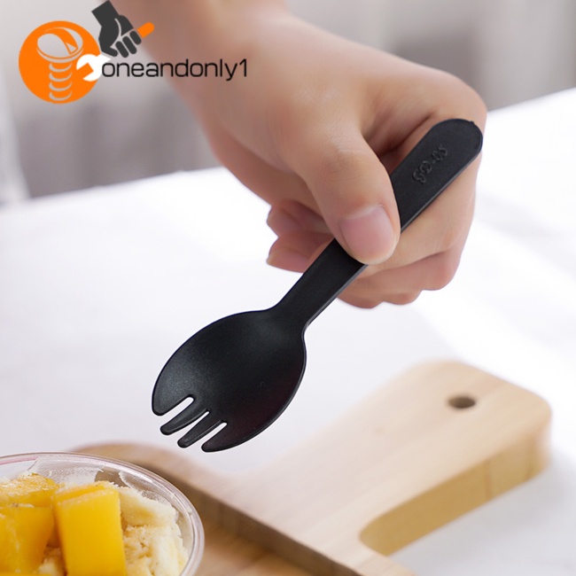 Bộ 100 Muỗng Ăn Tráng Miệng Mini Bằng Nhựa Đa Năng Dùng Một Lần