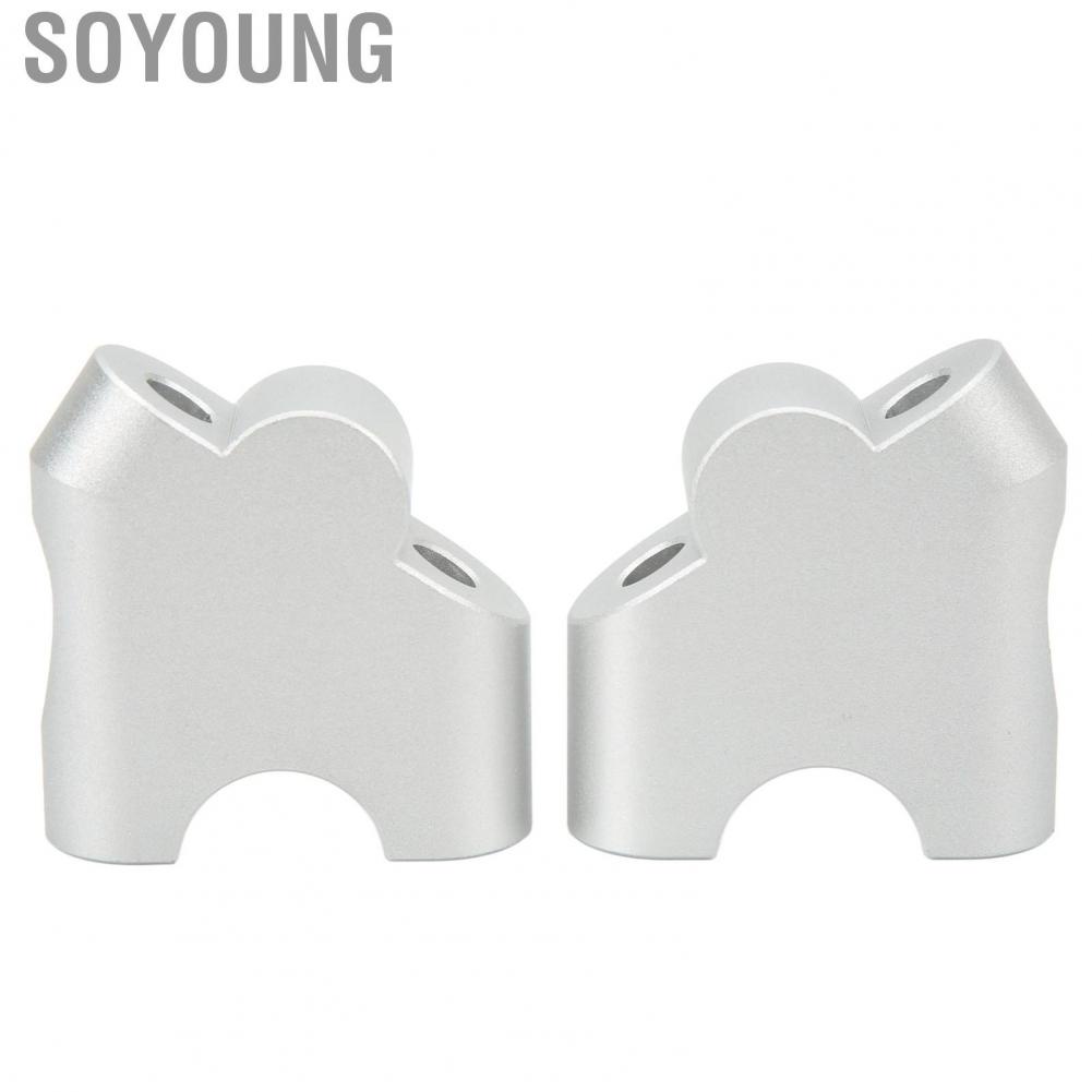 Soyoung Motorcycle Handlebar Riser  Easy Installation Tough High Strength Aluminium Alloy Clamp for