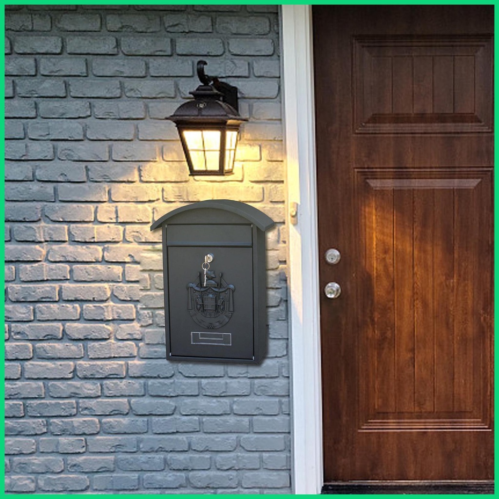 Hộp Thư Gắn Tường Bằng Kim Loại Sức Chứa Lớn Tiện Dụng