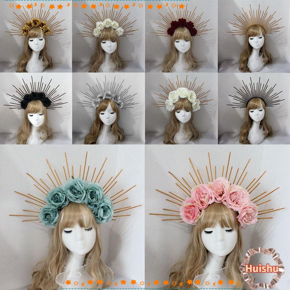 HS Phụ Kiện Vương Miện Cài Tóc Màu Vàng / Bạc Làm Thủ Công DIY
