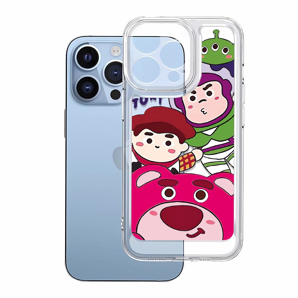 Ốp Điện Thoại Mềm In Hình Gấu Dâu Tây 12 Kiểu Lựa Chọn Cho iPhone14Promax 7 11 13 8p 6ZGF