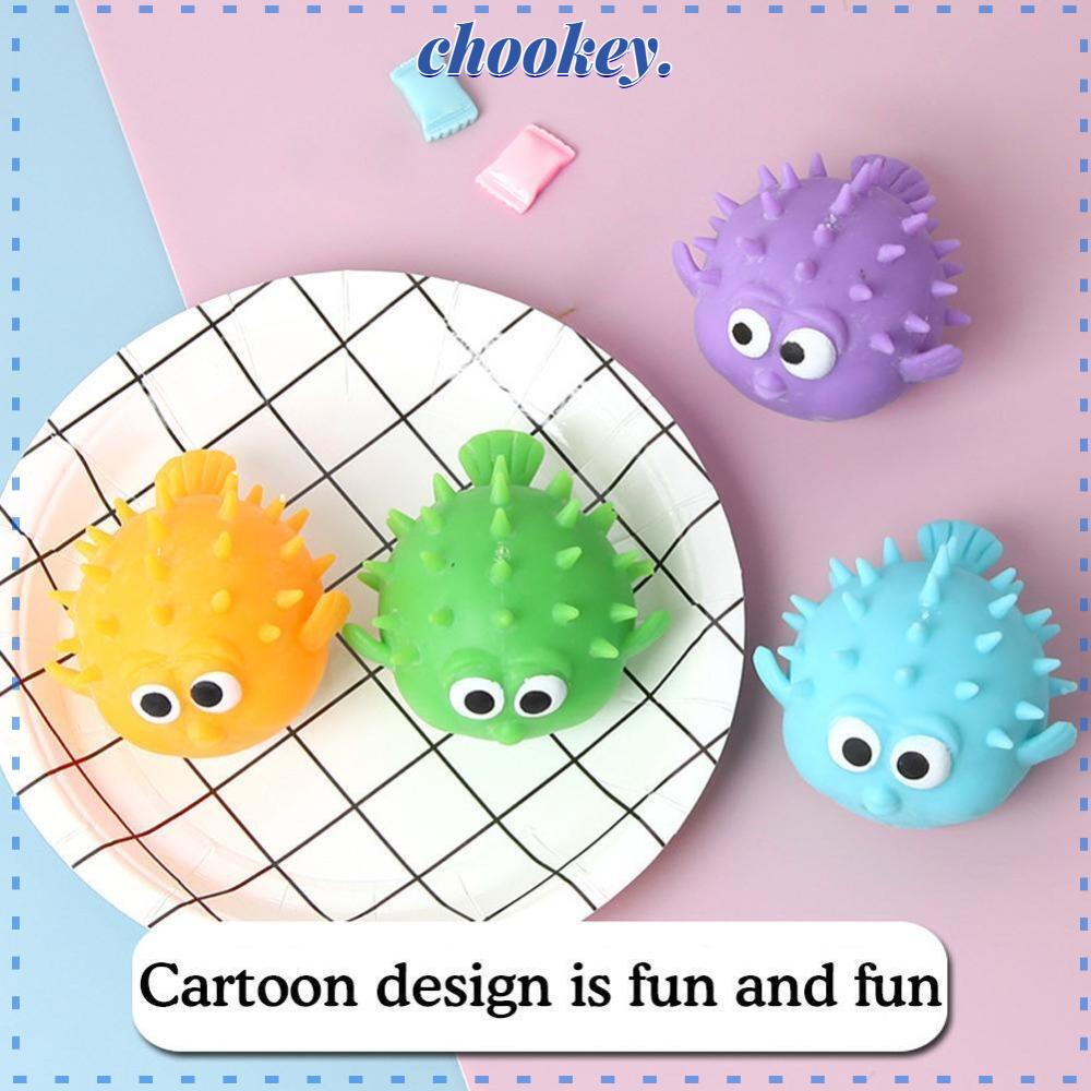 CHOOKEY Set 2 Bóng Bơm Hơi Mềm Mại Màu Trơn Hình Cá Cho Trẻ Em