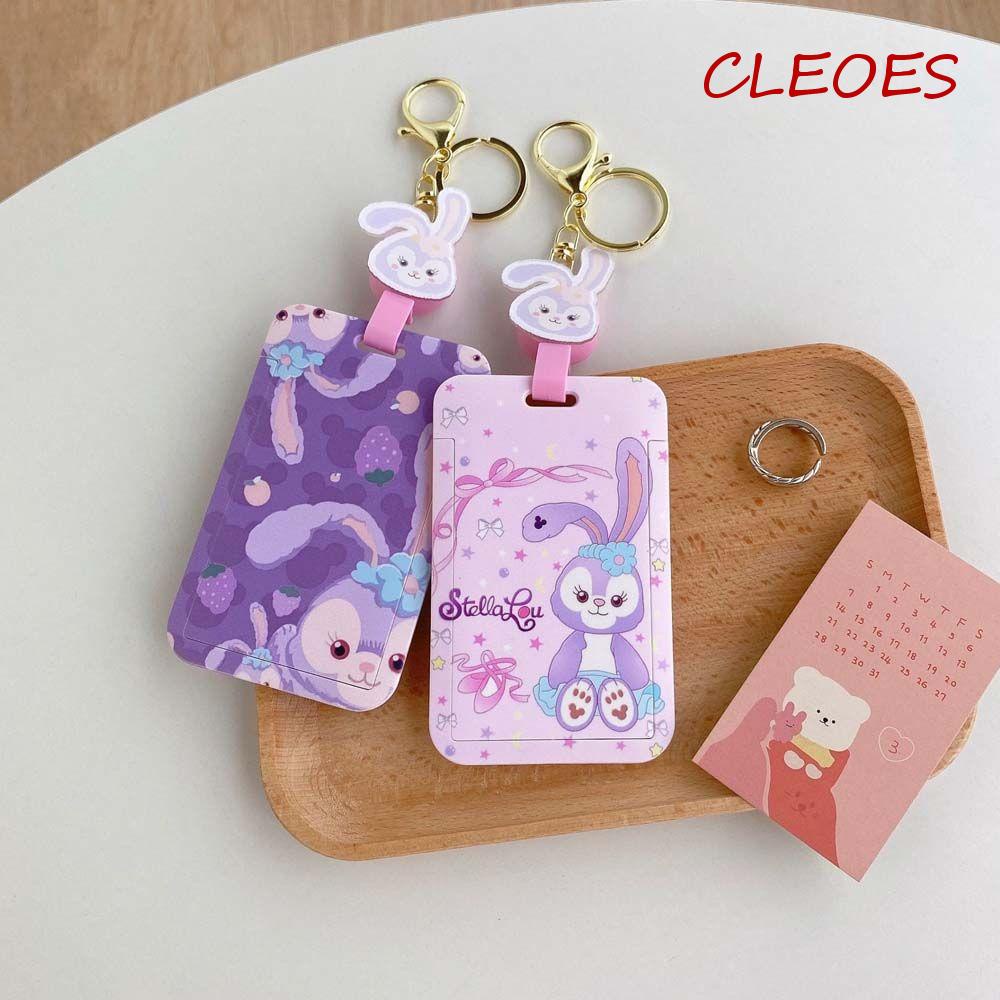 CLEOES Móc Khóa Đựng Thẻ ID / Thẻ Ngân Hàng Hình Mèo Kitty / Chó Cinnamoroll / Ngôi Sao Hoạt Hình Dễ Thương