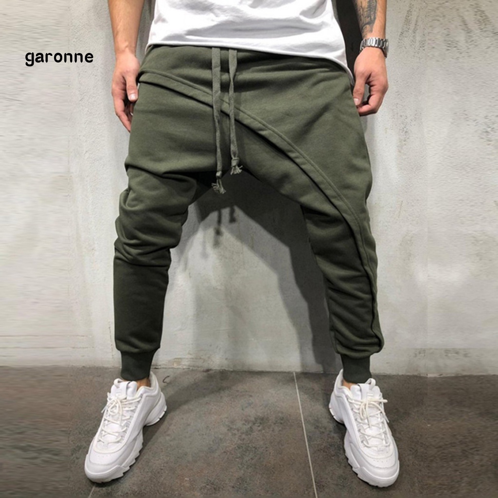 Quần Baggy Hai Lớp Màu Trơn Phong Cách Hip Hop Đường Phố Cho Nam