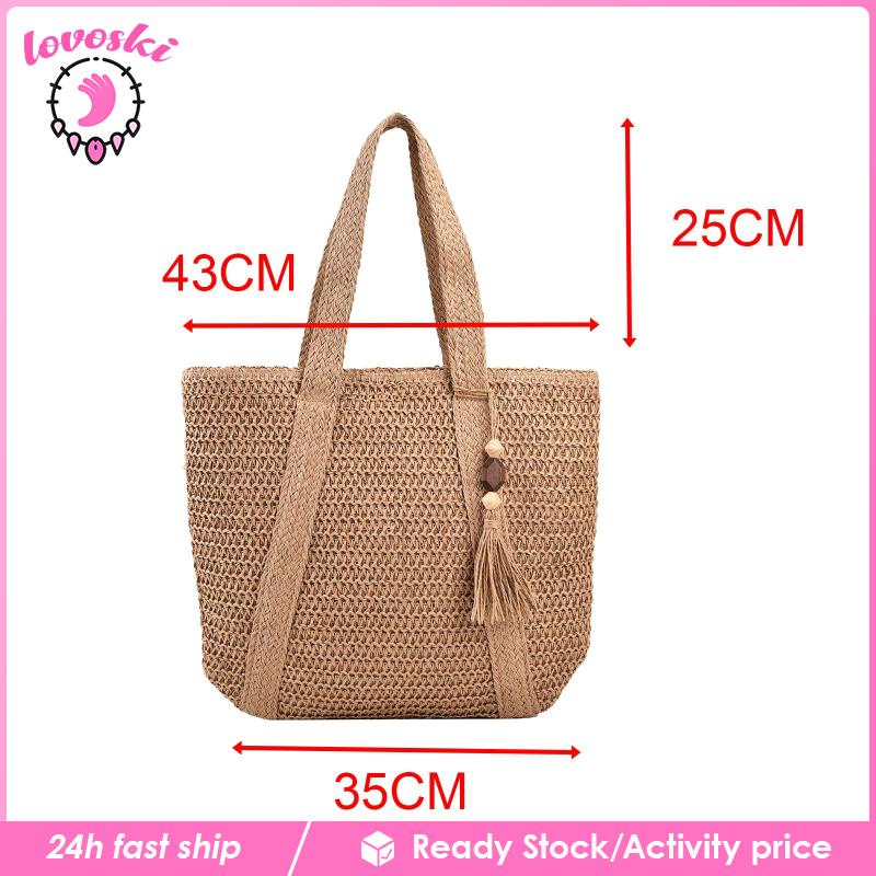 Túi Xách Đan Lát Phong Cách Boho Thời Trang Cho Nữ