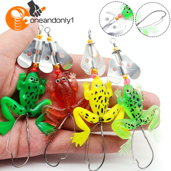 Mồi Câu Cá Giả Hình Ếch Mềm Mại Nhiều Màu Sắc 9cm 6g Kèm Móc Câu Tiện Lợi