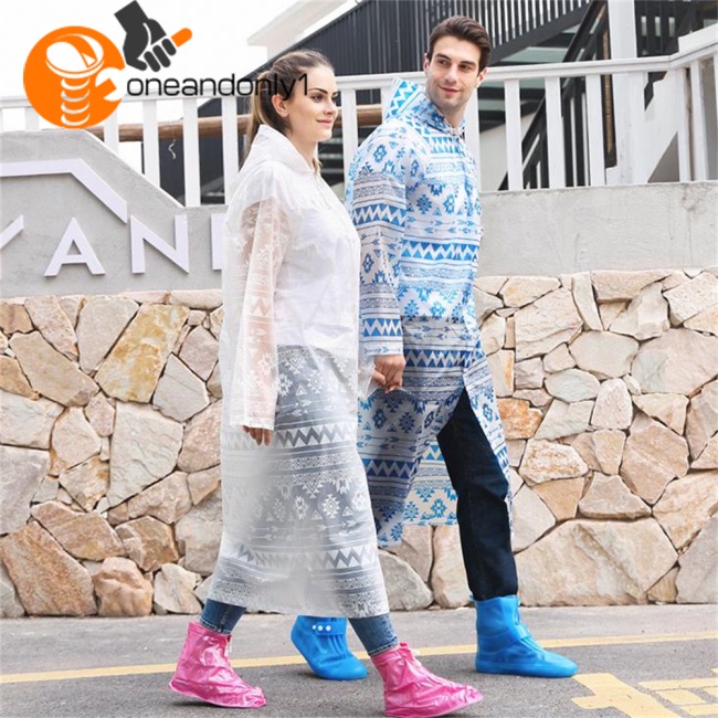 Áo Mưa Dày Dặn Thiết Kế Dây Rút Gọn Nhẹ Chống Thấm Nước Có Thể Tái Sử Dụng Thời Trang