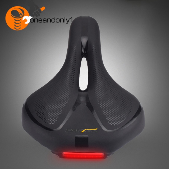 Yên Xe Đạp Leo Núi Chất Liệu Pu Dày Dặn Mềm Mại Chống Thấm Nước Có Đèn Đuôi