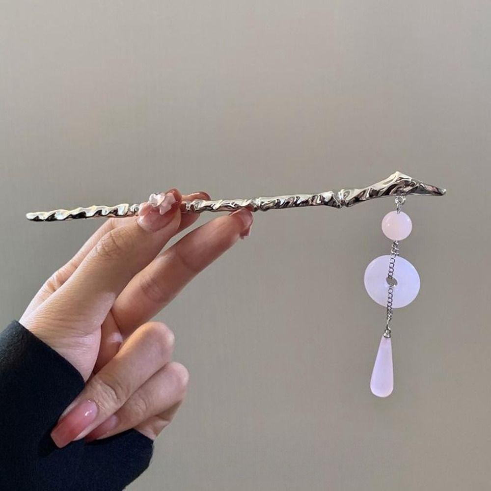 ANEMONE Trâm Cài Tóc Bằng Bạc Phong Cách Hanfu Trung Hoa Cổ Điển