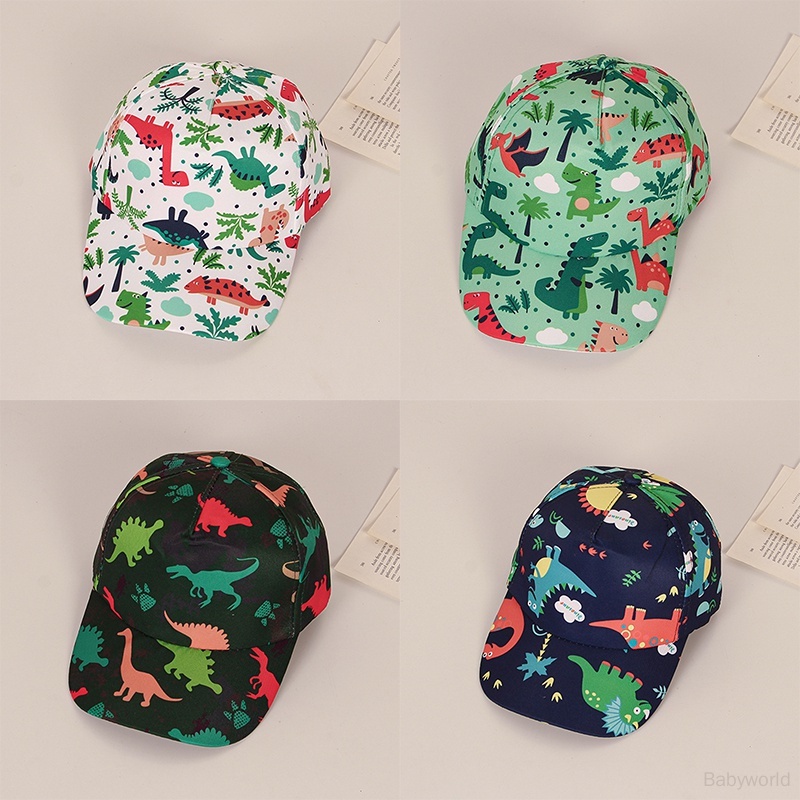 Mũ Lưỡi Trai Chống Nắng In Họa Tiết Khủng Long Hoạt Hình Thời Trang Mùa Hè Cho Bé Trai Và