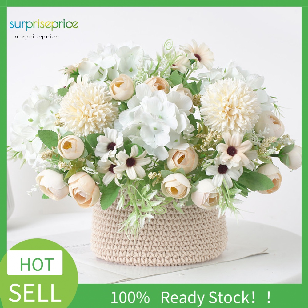 1 Bó Hoa Nhân Tạo Trang Trí Tiệc Cưới, Tại Nhà, Văn Phòng