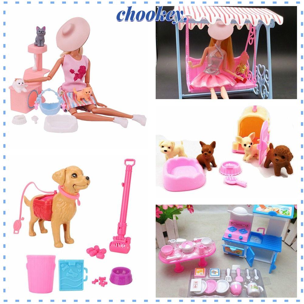 CHOOKEY 1 Bộ Phụ Kiện Chụp Ảnh Mô Hình Chó Mèo Sáng Tạo
