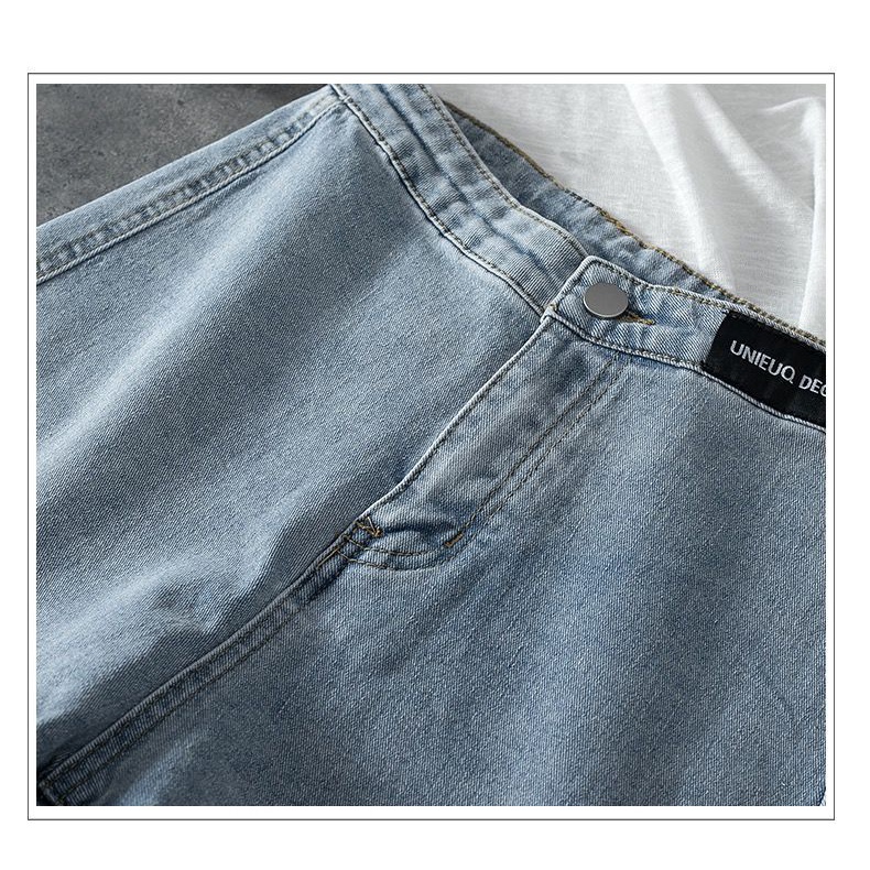 Quần Short denim Chữ a Lưng Cao Co Giãn Mẫu Mới 2022 Thời Trang Thu Đông Cho Nữ