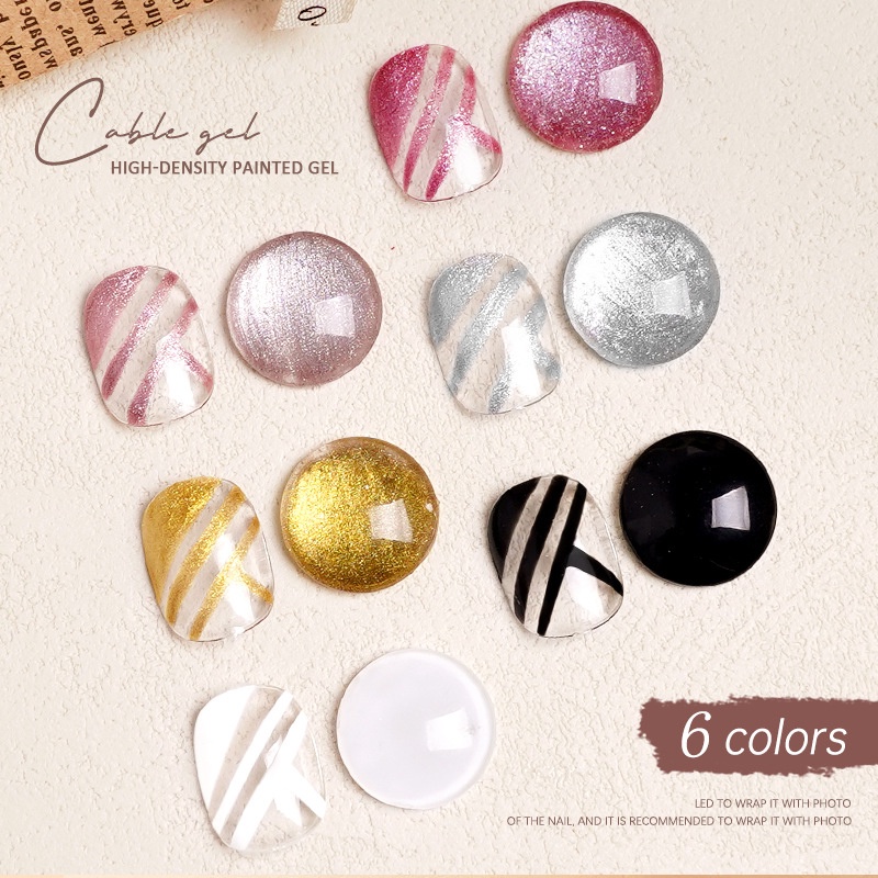 Set 6 Bút Gel Vẽ Trang Trí Móng Tay Nghệ Thuật