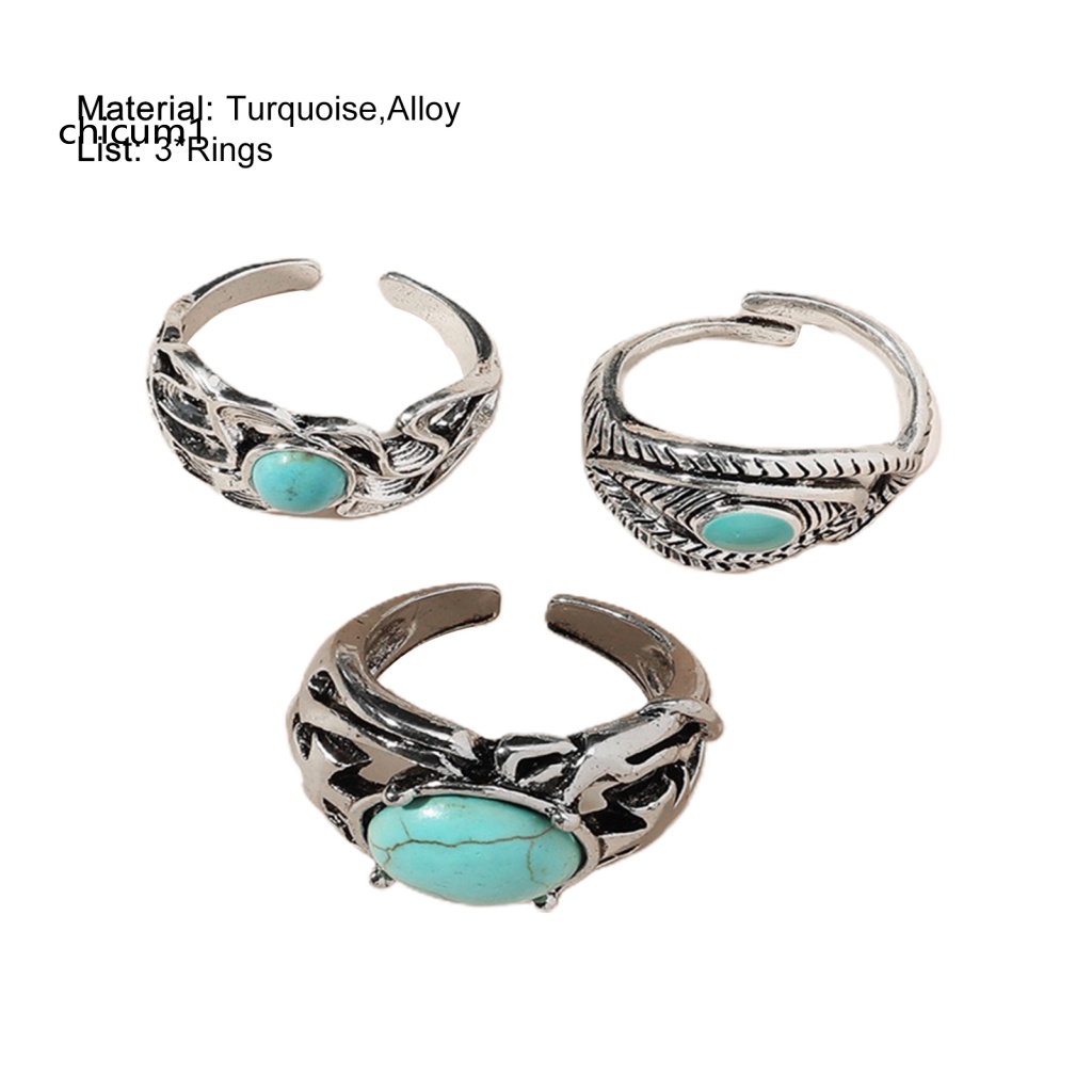 Set 3 Nhẫn Đeo Ngón Tay Chống Mài Mòn Có Thể Điều Chỉnh Cho Nữ