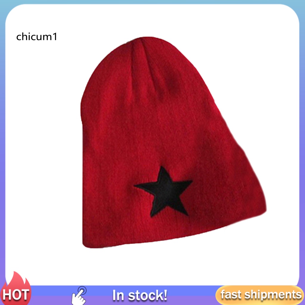 Mũ Len Dệt Kim Họa Tiết Ngôi Sao Thời Trang Mùa Đông Cho Nam Và Nữ