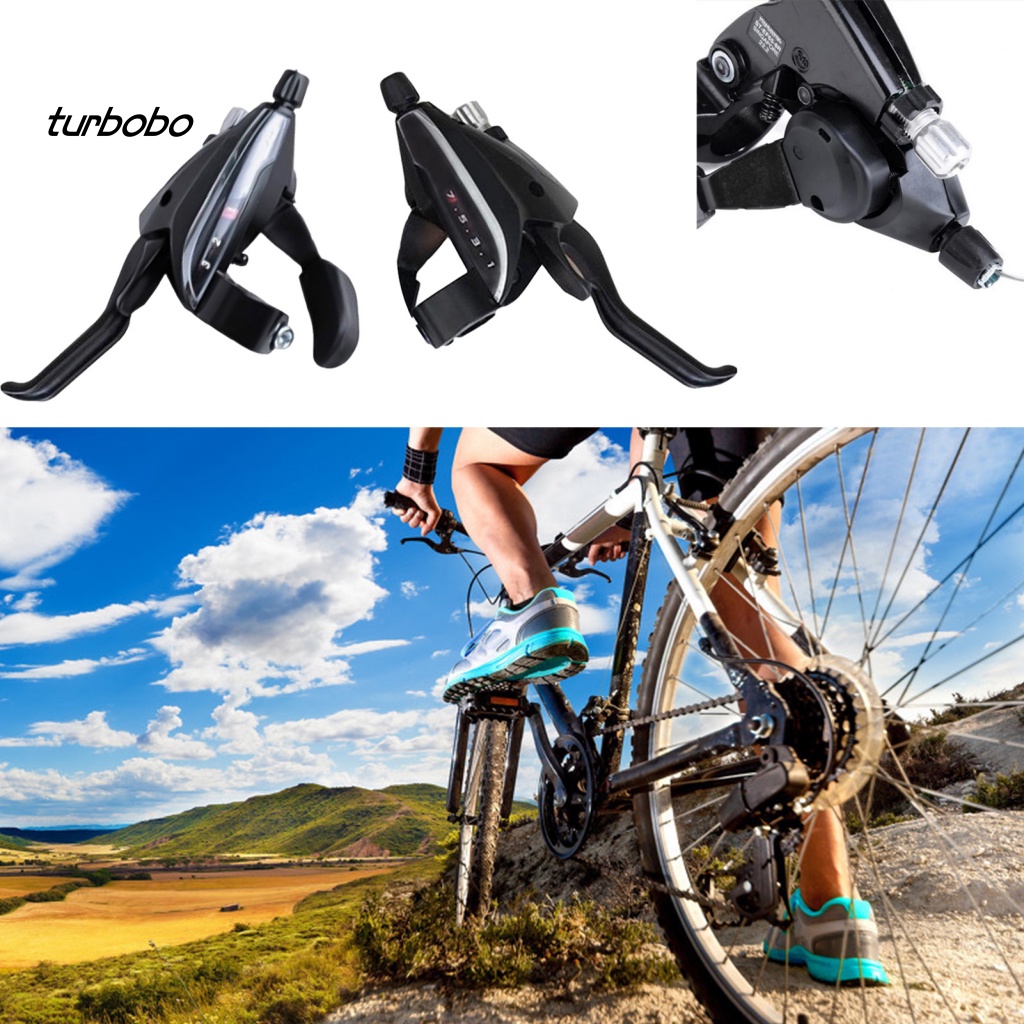 Turbobo Bộ 2 Cần Gạt Số EF65-7 3x7 Tốc Độ Chính Xác Cao Cho Xe Đạp Leo Núi MTB