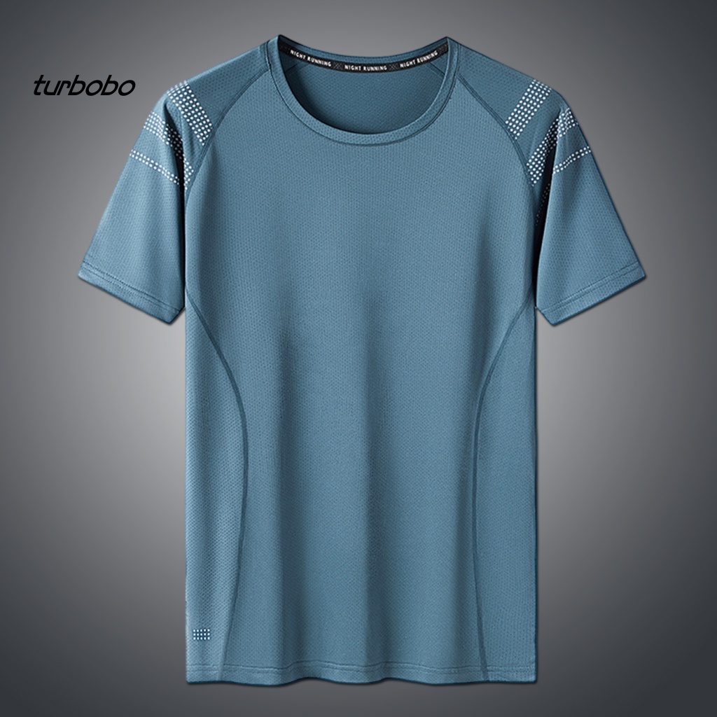 Áo Thun Tay Ngắn Cổ Tròn Màu Trơn Thoáng Khí Thời Trang Mùa Hè Cho Nam