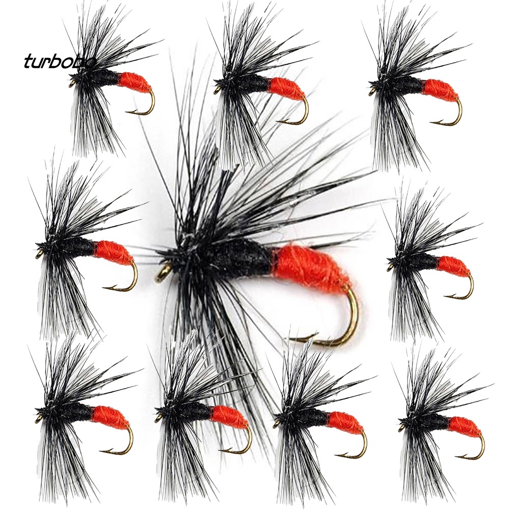 Set 10 Mồi Giả Nhử Cá Bằng Nhựa Gắn Kèm Móc Câu Tiện Dụng