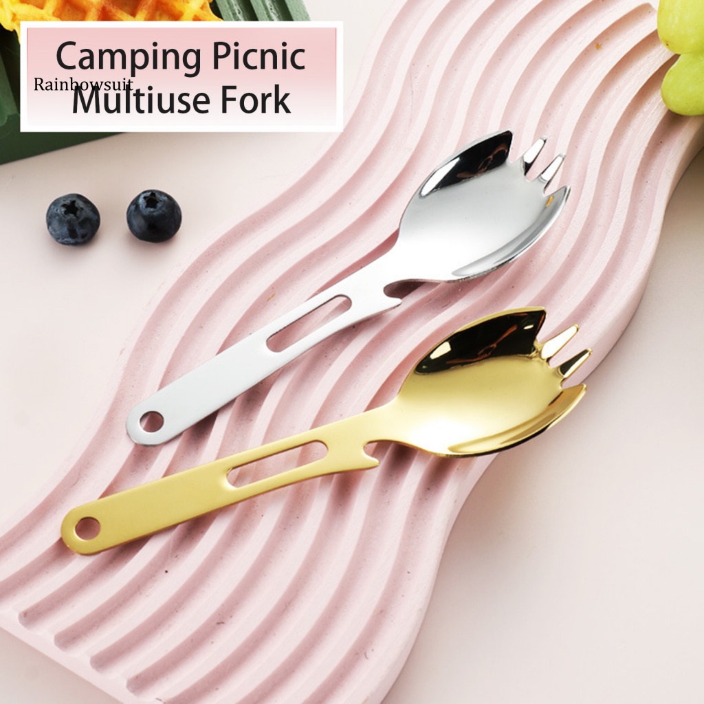 Dụng Cụ Đánh Bóng Dao Nĩa Bằng Thép Không Gỉ Cách Nhiệt Đa Năng Tiện Dụng Cho Hoạt Động Ngoài Trời