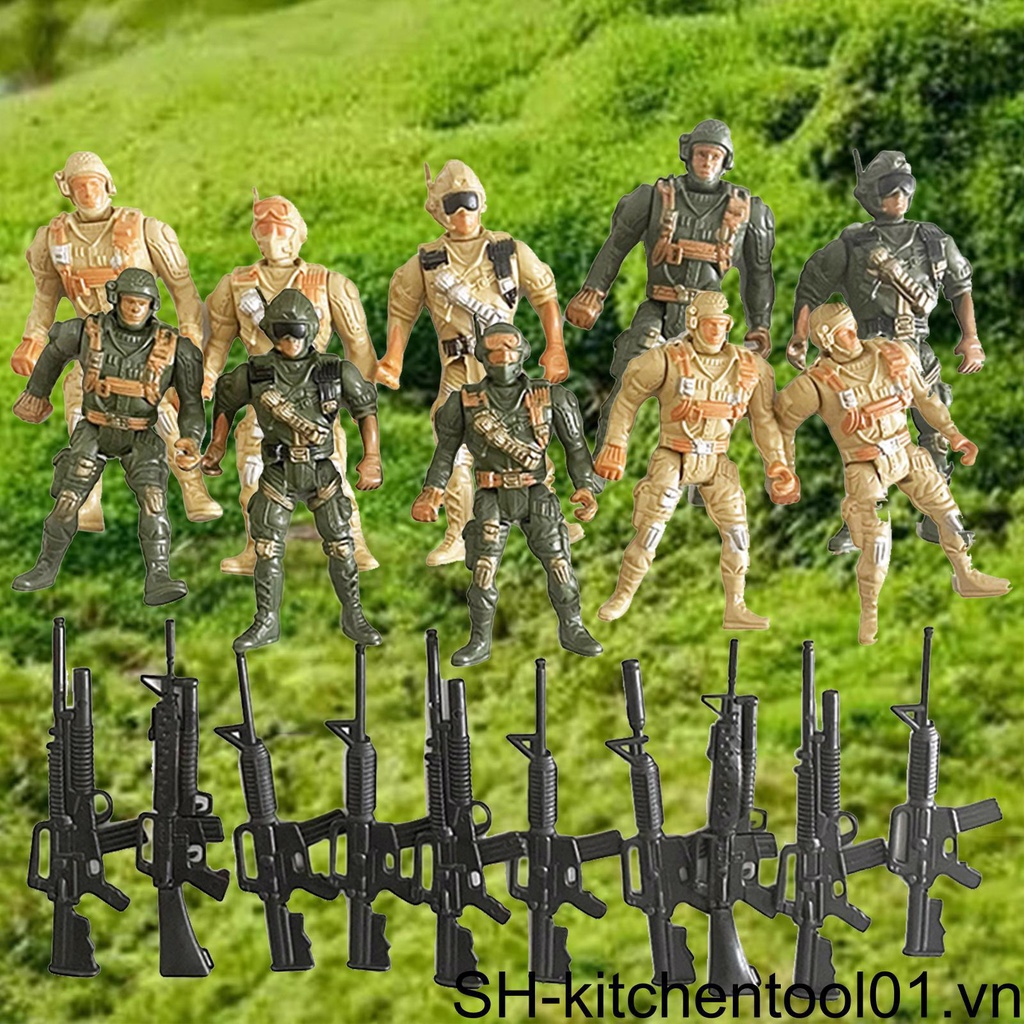 Mô Hình Người Lính Có Thể Di Chuyển 9cm Dùng Trang Trí