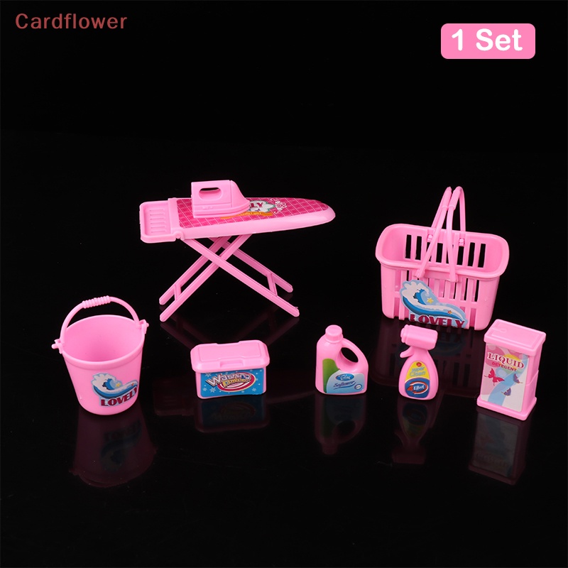 1 Bộ Giỏ Đựng Đồ Giặt Bằng Sắt Cho Nhà Búp Bê Mới