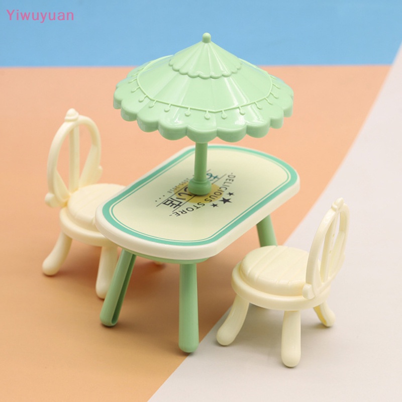 < Yiwuyuan > Dù Che Nắng Mini Trang Trí Nội Thất Ngoài Trời Cho Nhà Búp Bê