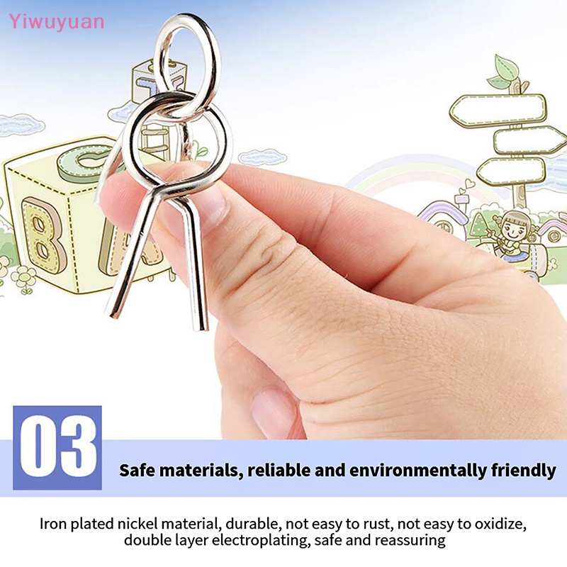 < Yiwuyuan > Bộ 8 Món Đồ Chơi Xếp Hình Tương Tác Giáo Dục Thông Minh Bằng Kim Loại Sáng Tạo Và Thiết Thực Cho Trẻ Em Và Người Lớn Mới